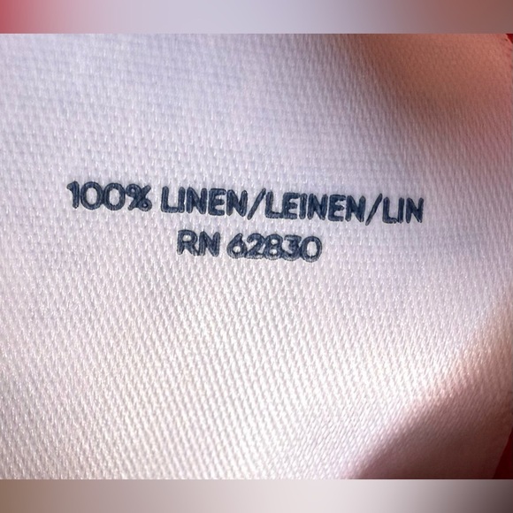 Lands and Hot Pink 2-Piece Shorts M 10-12 Set long sleeve shirt L(14-16) Linen - Picture 14 of 16